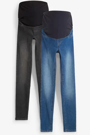 bonprix Umstandsjeggings mit Baumwolle (2er Pack), Skinny