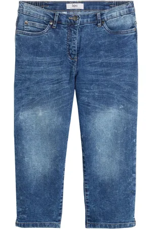 bonprix Straight Jeans, Mid Waist, Stretch