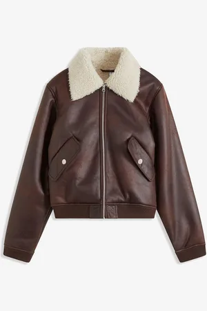 bonprix Pilotenjacke aus Lederimitat