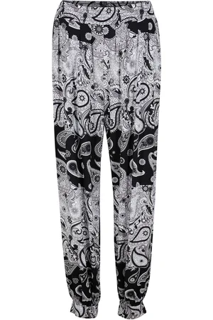 bonprix Bedruckte Jersey-Haremshose mit gesmoktem Bequembund