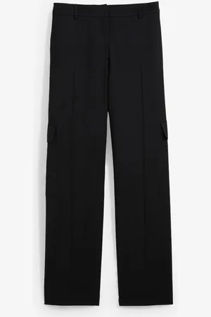 bonprix Woll-Cargohose, weit geschnitten