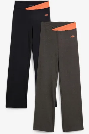 bonprix Baumwoll-Sporthose, Bootcut (2er Pack)