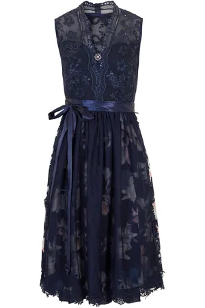 bonprix Dirndl mit Stickerei und Samtrock (2-tlg.Set)