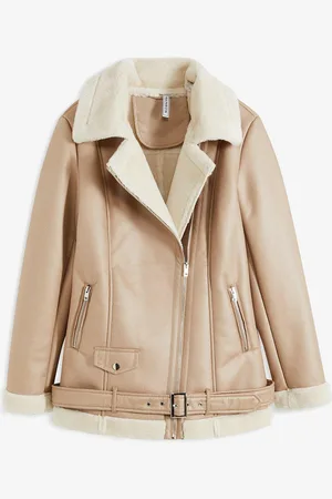 bonprix Biker-Jacke aus Lammfellimitat