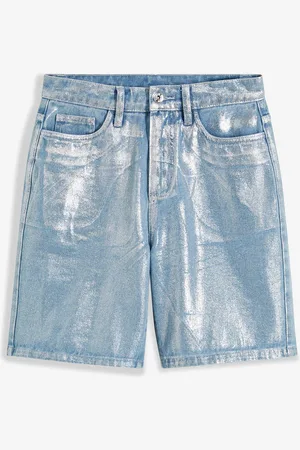 bonprix Jeans-Bermuda mit Glanzbeschichtung