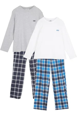 bonprix Pyjama mit Bio-Baumwolle (4-tlg. Set)
