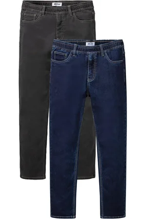 bonprix Regular Fit Thermo-Schlupfjeans, Straight (2er Pack)