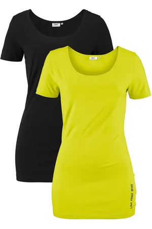 bonprix Longshirt mit Schriftzug (2er Pack)