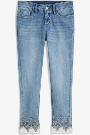 bonprix Skinny-Jeans mit Spitze