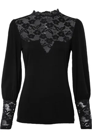 bonprix Langarmshirt mit Spitze