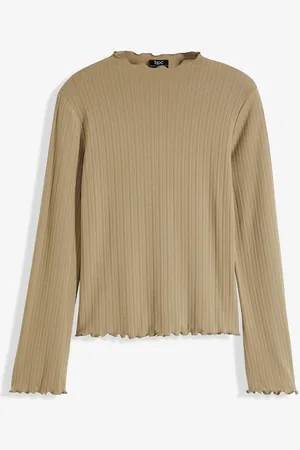 bonprix Geripptes Langarmshirt