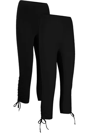 bonprix Capri-Leggings mit Raffung (2er Pack)