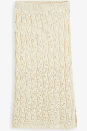 bonprix Midirock mit Lochstrickmuster