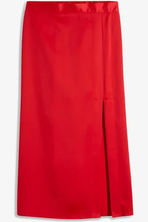 bonprix Midirock aus feinem Satin