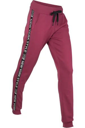 bonprix Sweathose mit Bündchen und Statement-Druck