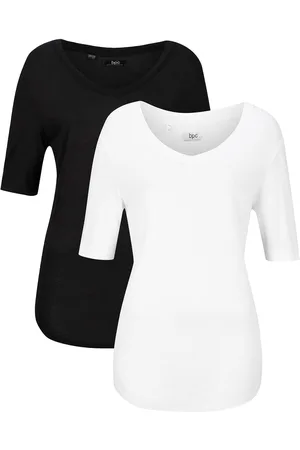 bonprix Longshirt aus softer Viskose, 2er-Pack