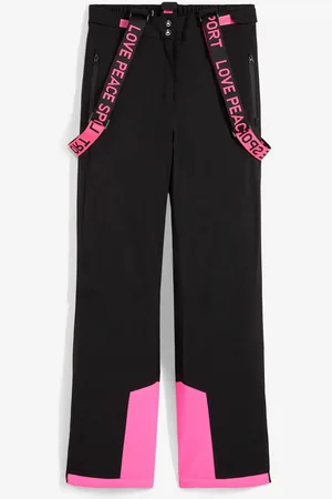 bonprix Ski Funktions-Thermohose mit abnehmbaren Trägern, wasserdicht, Straight