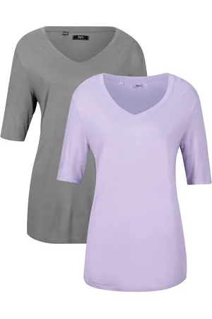 bonprix Longshirt aus softer Viskose, 2er-Pack