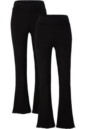 bonprix Ausgestellte Leggings aus Baumwoll-Mix, 2er Pack