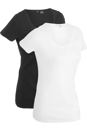bonprix Longshirt mit Schriftzug (2er Pack)