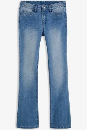 bonprix Flared Jeans Mid Waist, Stretch