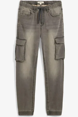 bonprix Slim Fit Schlupf-Sweat-Jeans, Straight