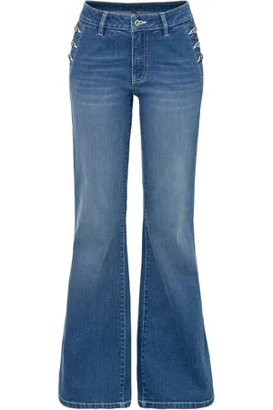 bonprix Bootcut Jeans Mid Waist, Bio-Baumwolle