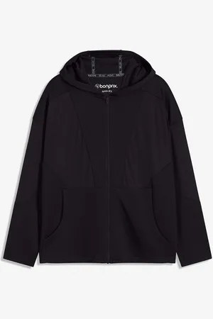 bonprix Funktions-Sportjacke mit transparentem Mesh, oversized