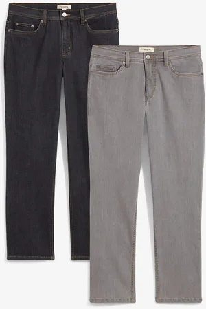 bonprix Regular Fit Stretch-Jeans, Straight (2er Pack)