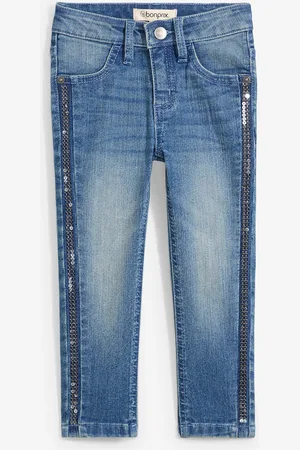 bonprix Skinny-Jeans mit Paillettenband