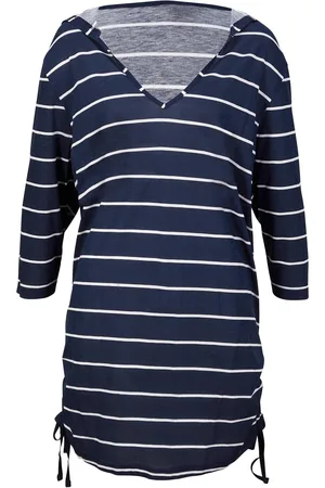 bonprix Strand Longshirt mit Kapuze aus Viskose