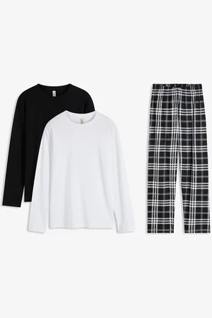 bonprix Pyjama mit Bio-Baumwolle (3-tlg. Set)