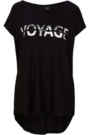 bonprix Longshirt mit Metallic Druck