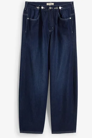 bonprix Balloon-Jeans Mid Waist mit Knöpfen, Super Soft