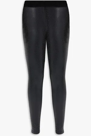bonprix Hochglänzende Lederimitat-Leggings