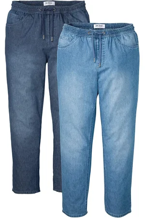 bonprix Classic Fit Schlupfjeans in sommerlichem Denim (2er Pack)