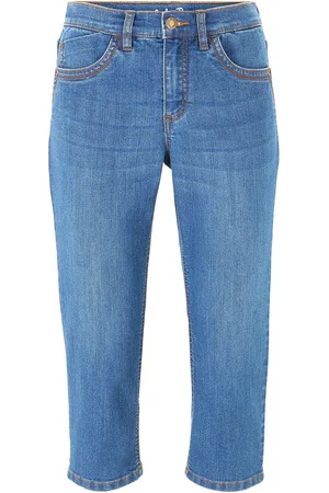 bonprix Slim Jeans, Mid Waist, Capri