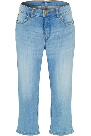 bonprix Slim Jeans, Mid Waist, Capri