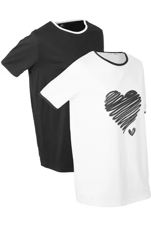 bonprix Longshirt 2er Pack, kurzarm