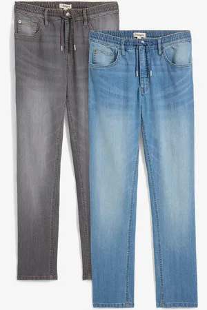 bonprix Leichte Regular Fit Stretch-Jeans, Straight (2er Pack)