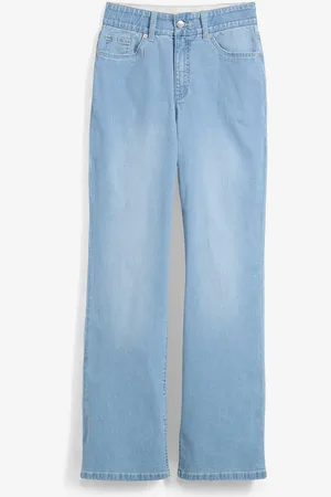 bonprix Straight-Jeans, High Waist, Schlitz