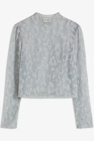 bonprix Langarmshirt mit Glitzerdetail
