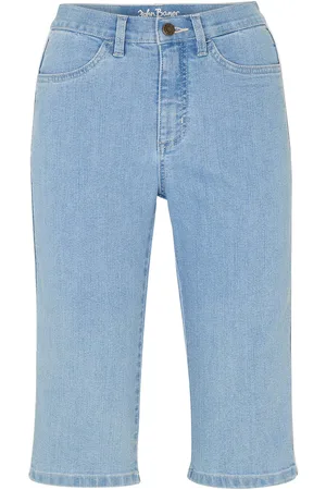 bonprix Jeans Bermuda Slim Fit High Waist