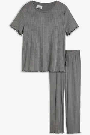 bonprix Pyjama aus Rippe