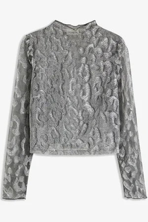 bonprix Langarmshirt mit Glitzerdetail