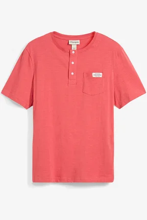 bonprix Kurzarm-Henleyshirt aus reiner Bio-Baumwolle
