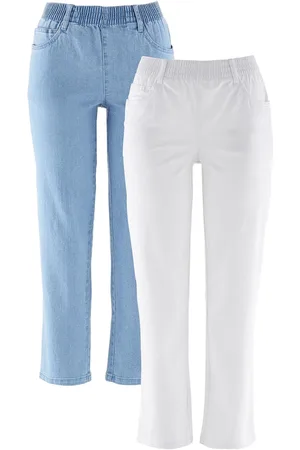 bonprix Straight Jeans, Mid Waist, Bequembund, (2er-Pack)