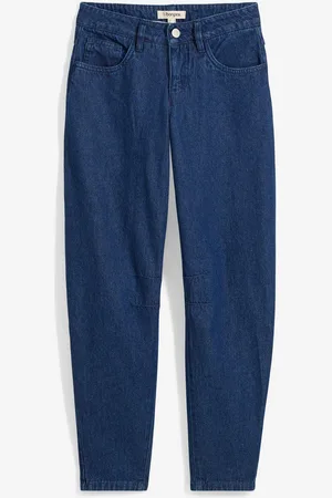bonprix Barrel-Jeans Mid Waist, Low Stretch Bio-Baumwolle