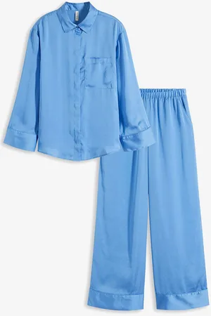 bonprix Gewebter oversized Pyjama aus Satin