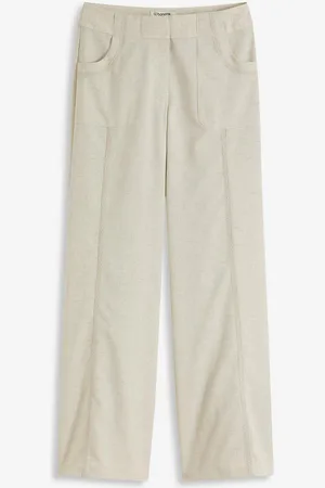 bonprix Marlenehose mit Leinenanteil